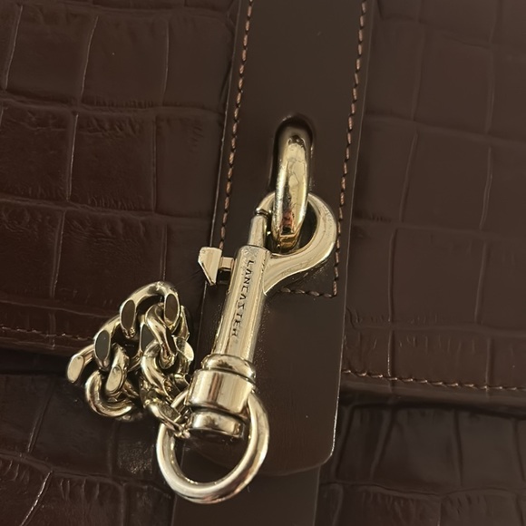 Jodie X Lancaster - crossbody bag - brown croco / gold - Picture 8 of 12